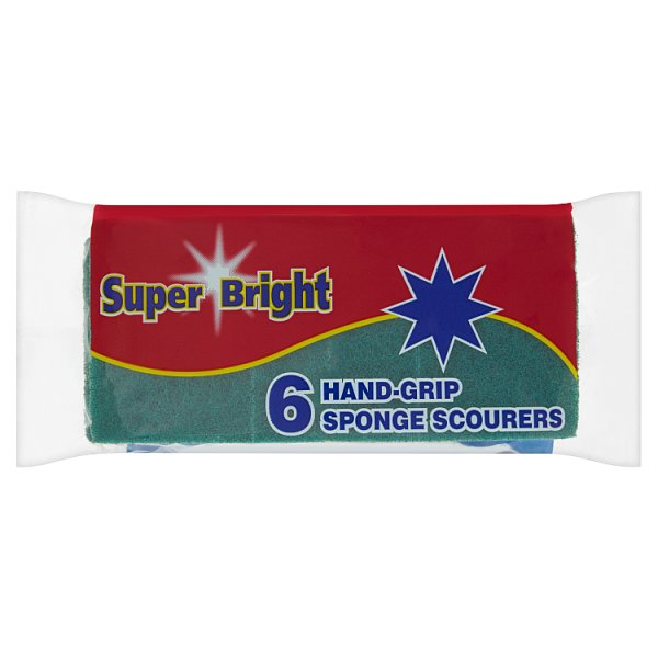 Super-Bright-6-Hand-Grip-Sponge-Scourers