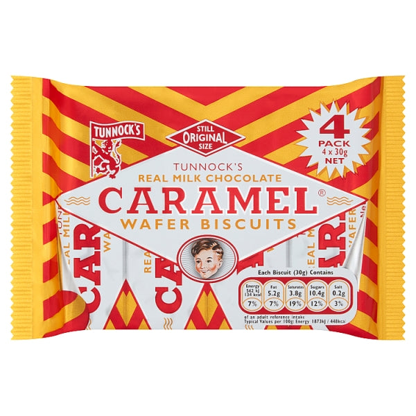 Tunnocks Caramel Wafer 4's £1.59