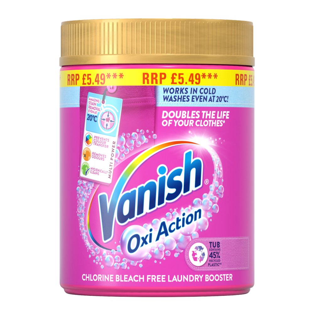 Vanish Laundry Booster and Stain Remover Powder Colours 6x470g  £5.49PM