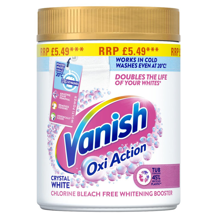Vanish Laundry Booster and Stain Remover Powder Colours 6x470g  £5.49PM - White
