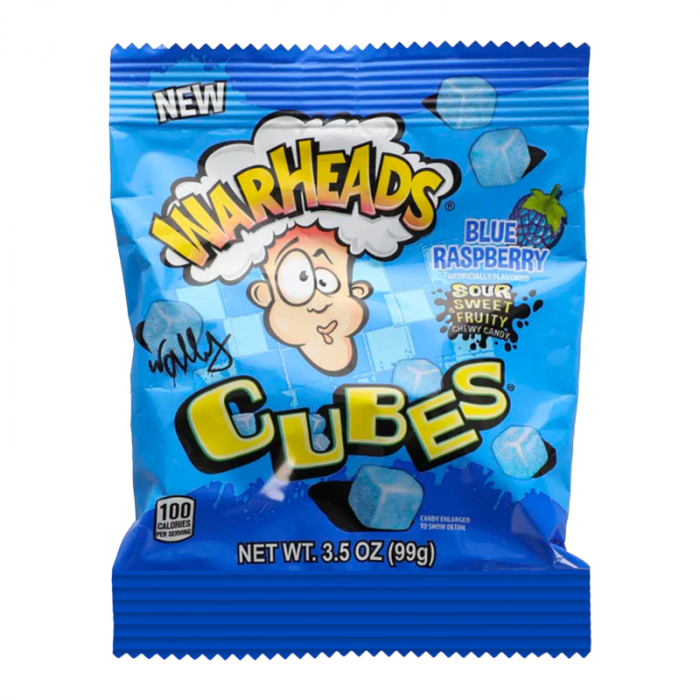 Warheads  Cubes - 4.5oz - Blue Raspberry