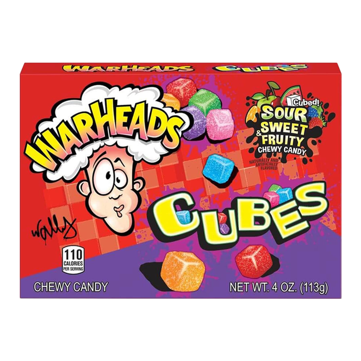 Warheads Mix Cubes Theatre Box - Sour Sweet & Fruity