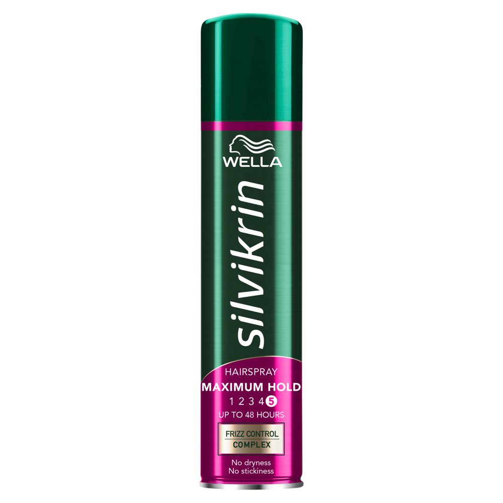 Wella Silvikrin Maximum Hold Hairspray 250ml £3.99