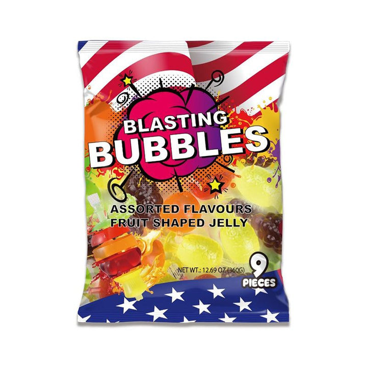 Blasting Bubbles Assorted Flavours Fruit Shaped Jelly americansweets Americanjelly