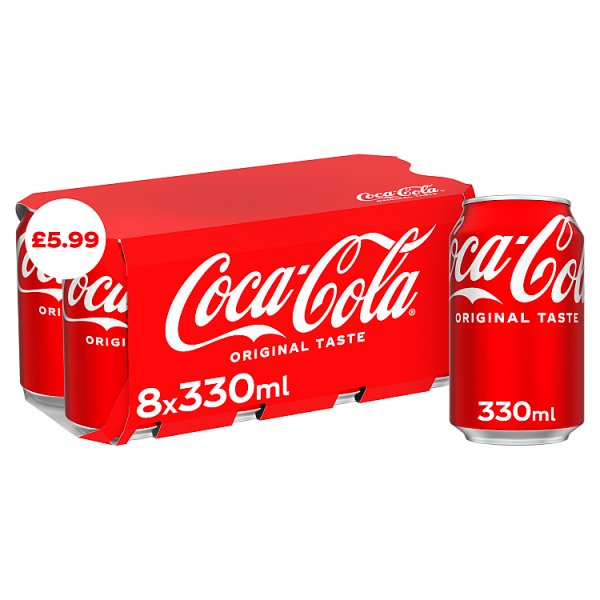 Coke Multipack 8*330ML Cans Coca-Coal Multipack cokemultipack cokemulticans - Coca Cola Original