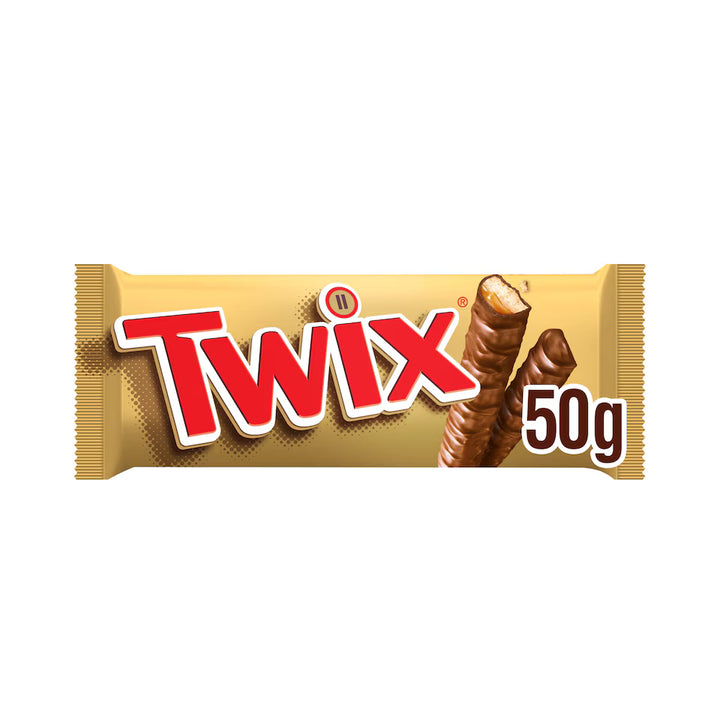 Twix Caramel Biscuit Chocolate Bar 50g
