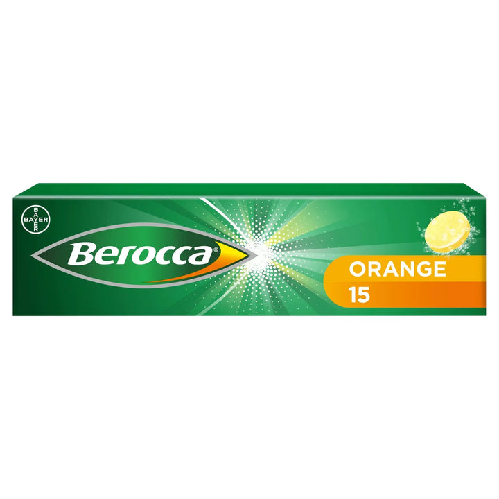 Berocca Energy Food Supplement Orange Effervescent Tablets