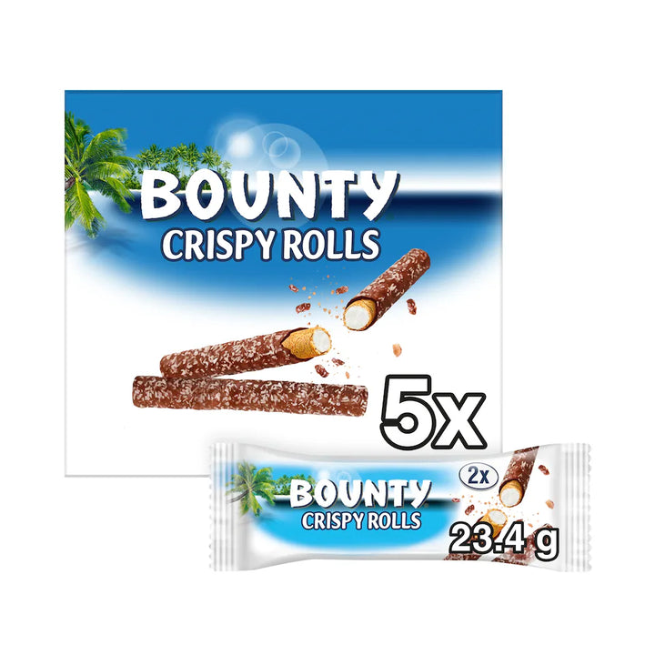 Chocolate Crispy Rolls 5 pack 112.5G Chocolatecrispyrolls5pack - Bounty