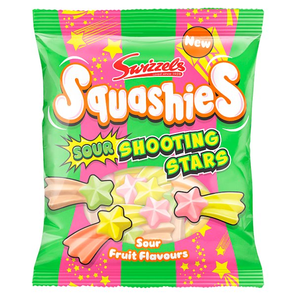 Swizzels Squashies Sweets - Sour Shooting Stars
