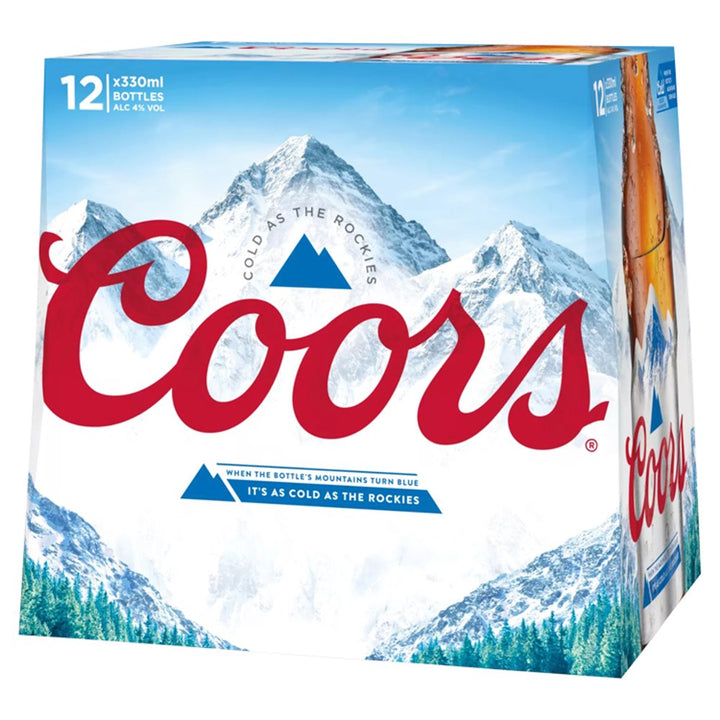 Coors Lager Beer 12 bottles - 12 Pack