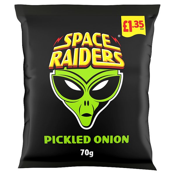 Space Raiders Crisps 70g spaceraiderscrisp crisp snacks - Pickled Onion