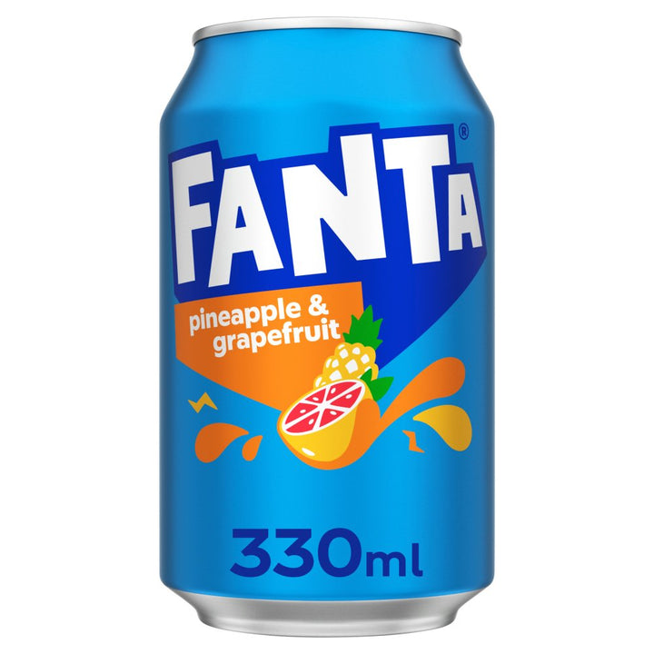Fanta 330ml Cans - Fanta Pineapple & Grapefruit