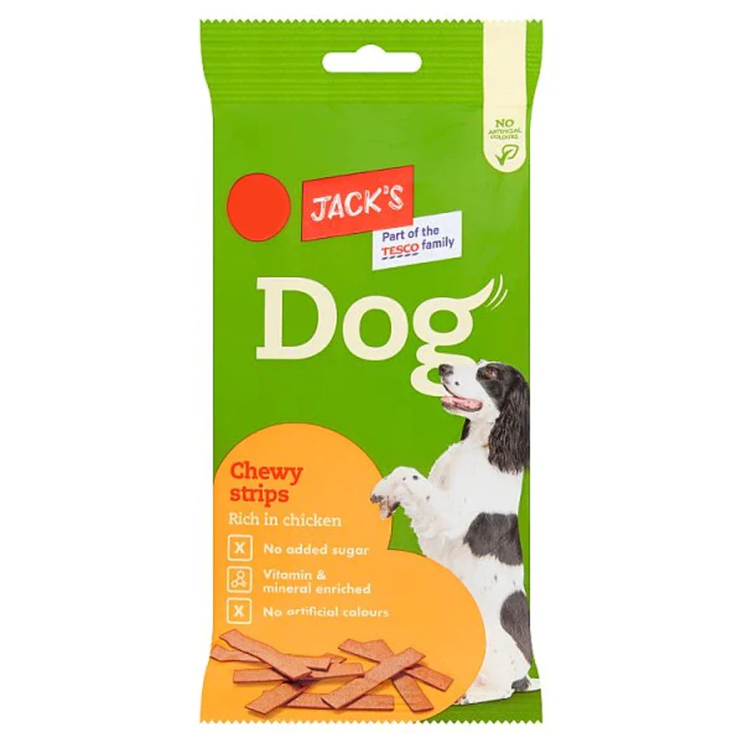 Jacks Dog Chewy Strips 180g