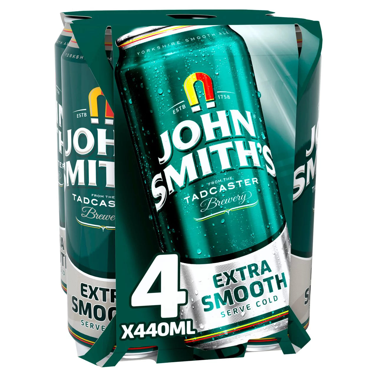 John Smiths Extra Smooth Beer Can 4x440ml