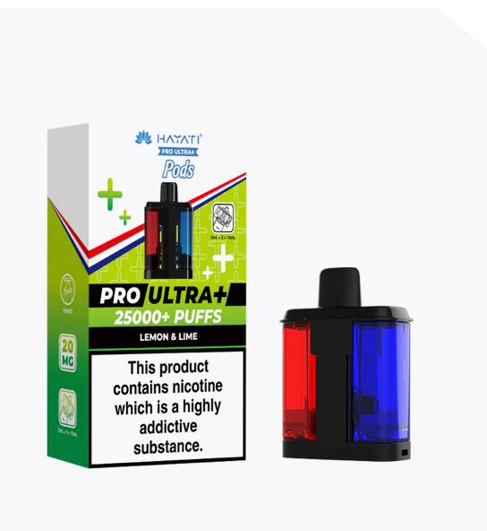 Hayati Pro Ultra+ 25000 puffs Pods(big vapes refilled pods) - Lemon & Lime