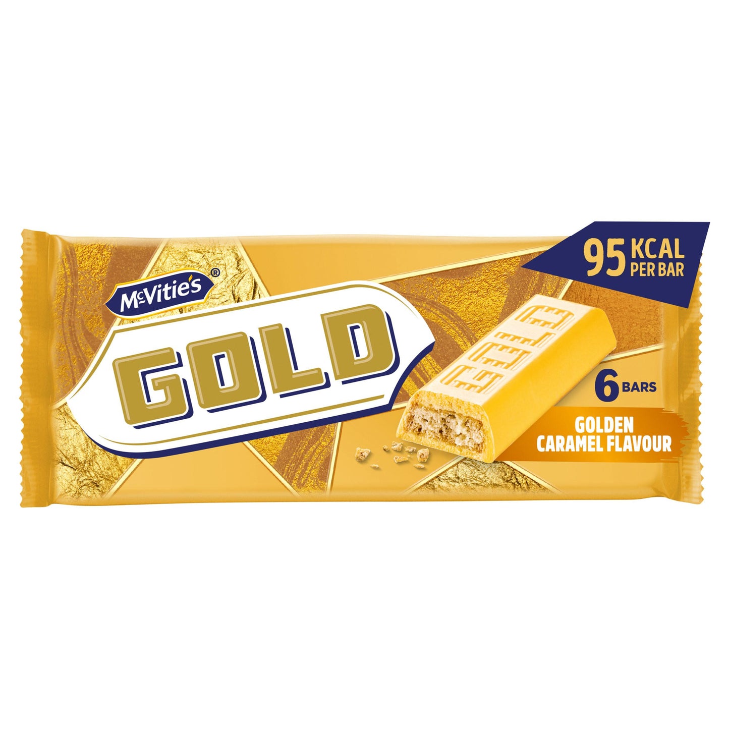 McVitie's 6 Gold Caramel Flavour Biscuit Bars 106g