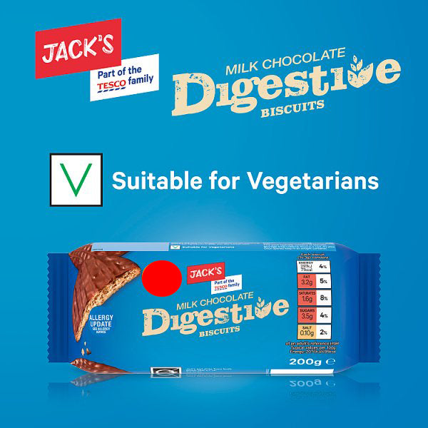Jack's MilkChocolate Digestive Biscuits 200g