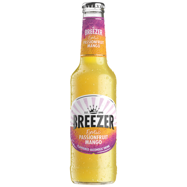 BACARDI BREEZER MIXERS 275ML BOTTLES(ALCOHOLIC MIXERS,AMERICAN MIXERS) - Exotic Passionfruit & Mango