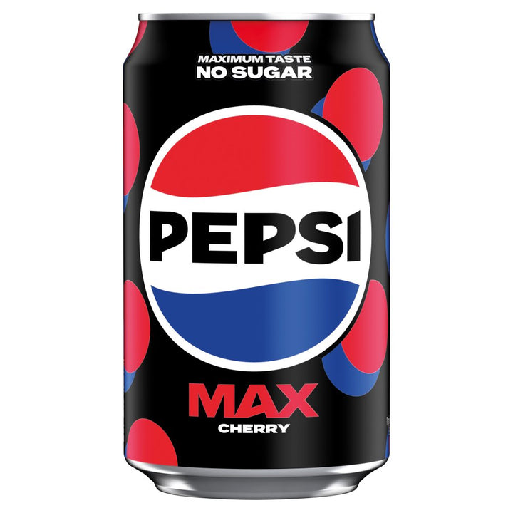 Pepsi Max No Sugar Cola Cans - Pepsi Max Cherry 330ml