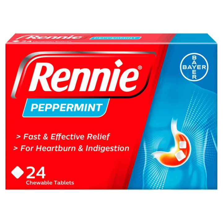 Rennie Liquid Heartburn & Indigestion Relief - Rennie 24 Peppermint(Chewable )