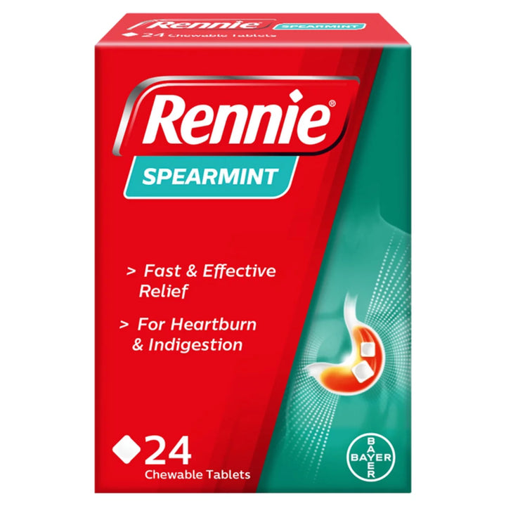 Rennie Liquid Heartburn & Indigestion Relief - Rennie 24 pocket pack(Spearmint)