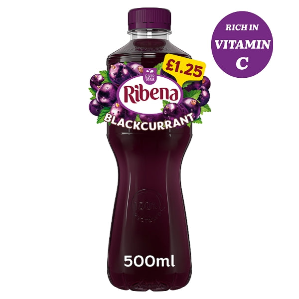 Ribena Blackcurrant Juice Drink 500ml PMP £1.25