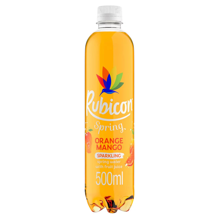 Rubicon Sparkling Spring Water with Fruit Juice 500ml - Orange & Mango
