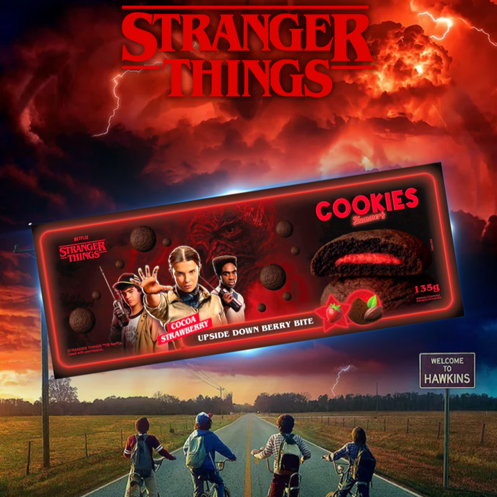 Stranger Things Cookies Upside down Berry Bite Strangerthingscookies