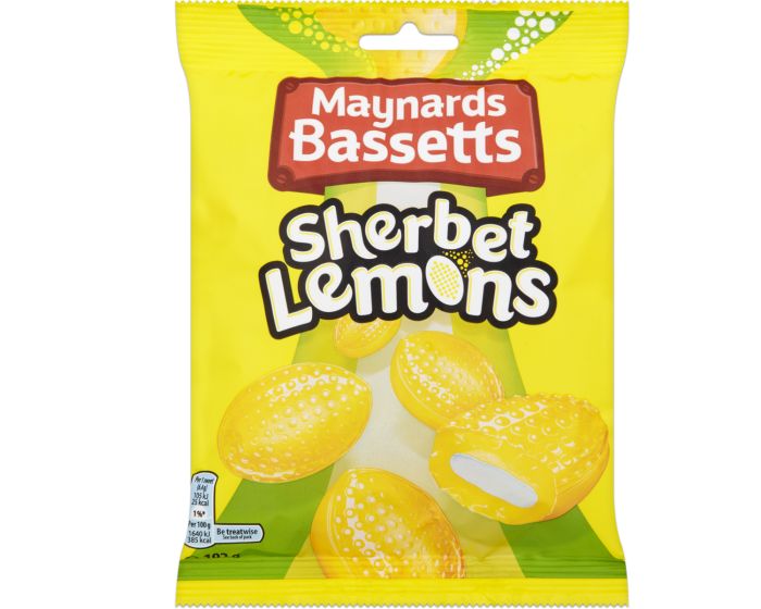Maynards Bassetts 192g Sweets bag - Sherbet Lemon