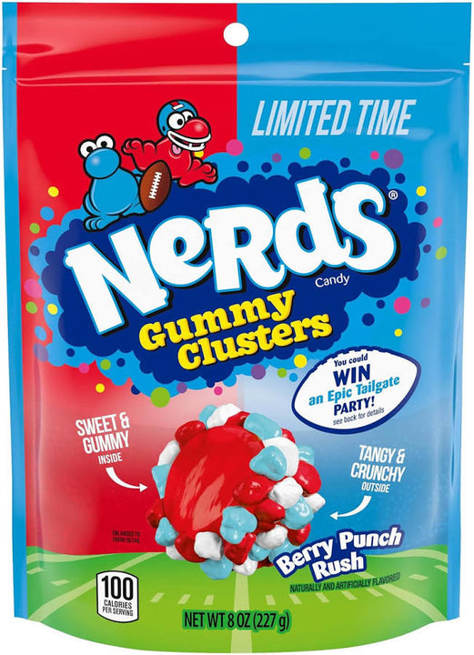 Nerds GummyClusters American sweets Gummy Clusters - Berry Punch Rush 141g