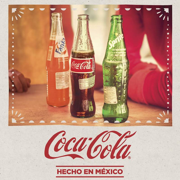 Mexico Coke/Fanta 355ml Glass Bottles mexicandrinks - Coke