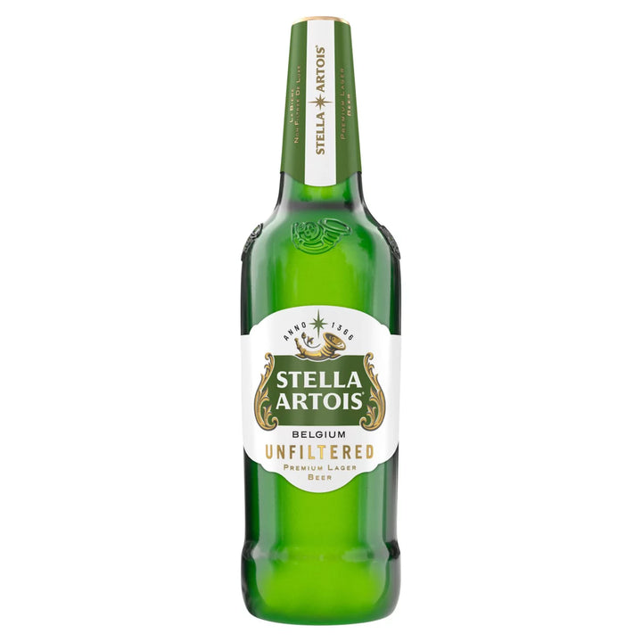 Stella Artois Premium Lager Beer Bottles - Stella Unfiltered Bottle