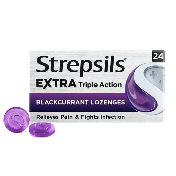 Strepsils  Sore Throat Lozenges - Blackcurrant