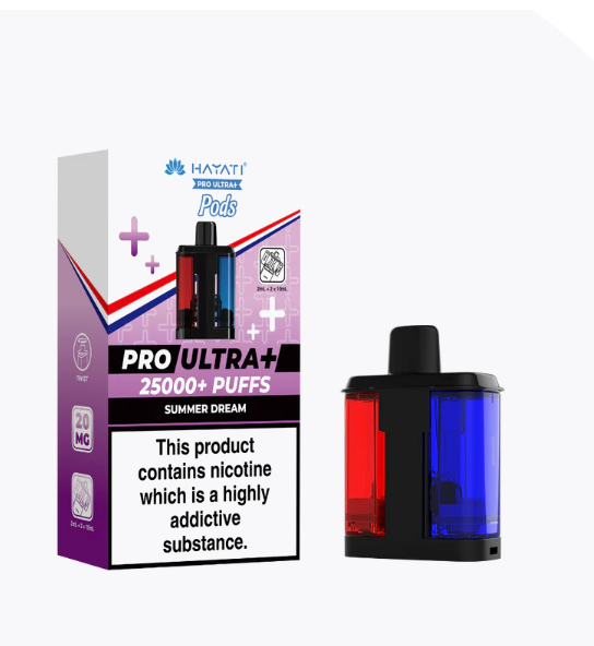 Hayati Pro Ultra+ 25000 puffs Pods(big vapes refilled pods) - Summer Dream